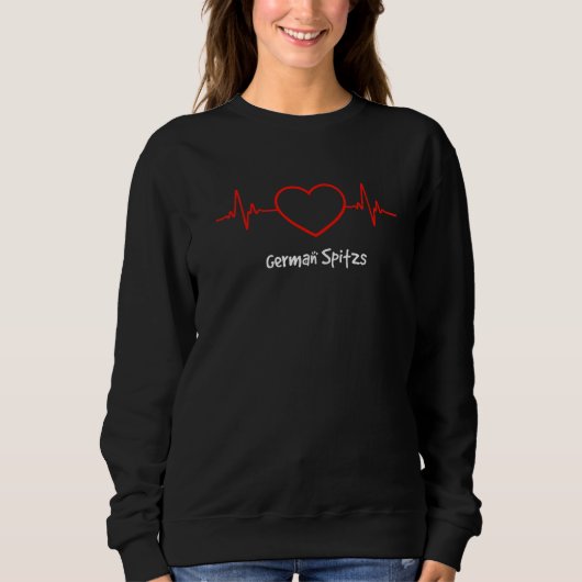 German Spitz Heartbeat My Dog Trui (Voorkant)