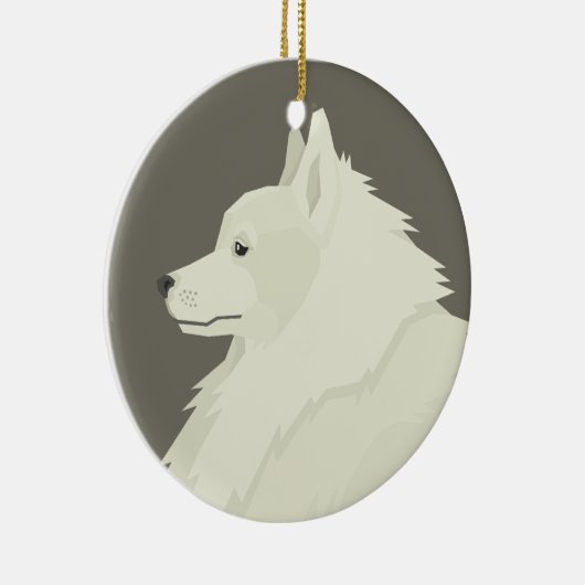 German Spitz Keramisch Ornament (Rechts)