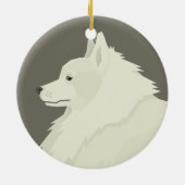 German Spitz Keramisch Ornament (Achterkant)