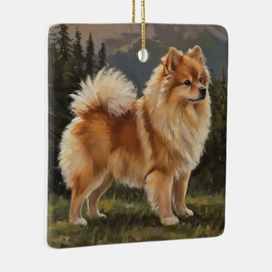 German Spitz Keramisch Ornament (Rechts)