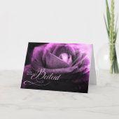 GERMAN Sympathy Deep Lavender Rose Feestdagen Kaart (Voorkant)