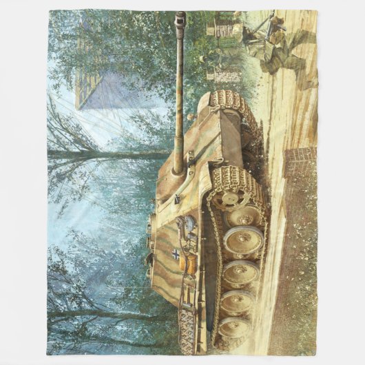 GERMAN TANK FLEECE DEKEN (Voorkant)