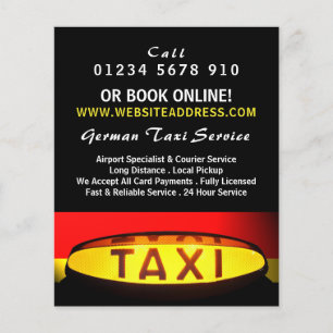 German Taxi Flag with Price List Flyer