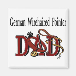 German Wirehaered Pointer Dad Gifts Magneet