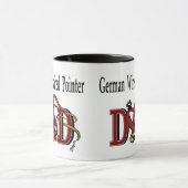 German Wirehaered Pointer Dad Gifts Mok (Midden)