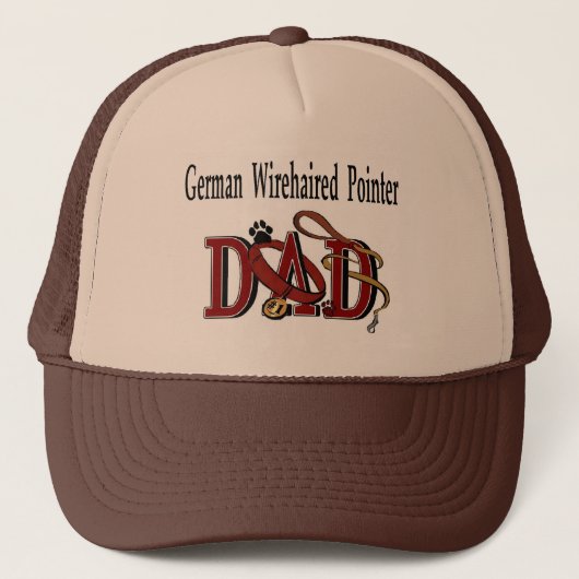 German Wirehaered Pointer Dad Gifts Trucker Pet (Voorkant)