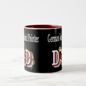 German Wirehaered Pointer Dad Gifts Tweekleurige Koffiemok (Center)