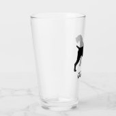 German Wirehaered Pointer Dog Silhouette Custom Glas (Rechts)