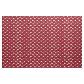German Wirehaered Pointer Dog Silhouettes Red Stof (Yard (91,4 cm))