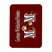 German Wirehaered Pointer Mam Gifts Magneet (Verticaal)
