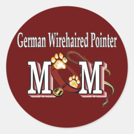 German Wirehaered Pointer Mam Gifts Ronde Sticker