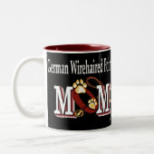 German Wirehaered Pointer Mam Gifts Tweekleurige Koffiemok (Links)