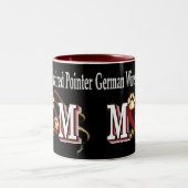 German Wirehaered Pointer Mam Gifts Tweekleurige Koffiemok (Center)