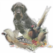 German Wirehaered Pointer Sticker (Voorkant)