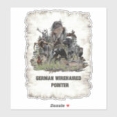 German Wirehaered Pointer Sticker (Vel)