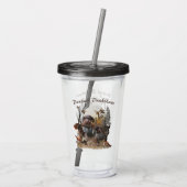 German Wirehaire Pointer Acryl Drinkbeker (Achterkant)