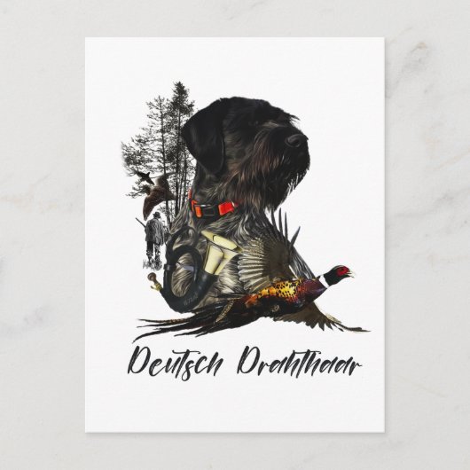 German Wirehaire Pointer Briefkaart (Voorkant)