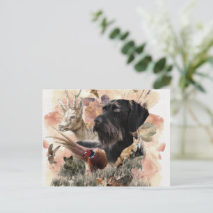 German Wirehaire Pointer Briefkaart