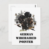 German Wirehaire Pointer Briefkaart (Voorkant / Achterkant)