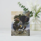 German Wirehaire Pointer Briefkaart (Staand voorkant)