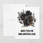 German Wirehaire Pointer Briefkaart (Voorkant / Achterkant)