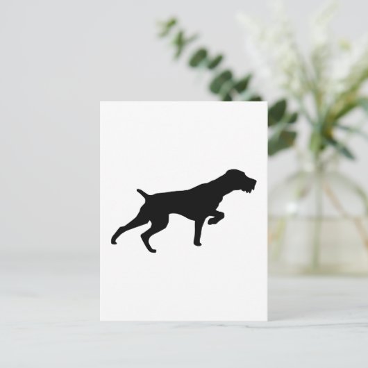 German Wirehaire Pointer Briefkaart (Staand voorkant)