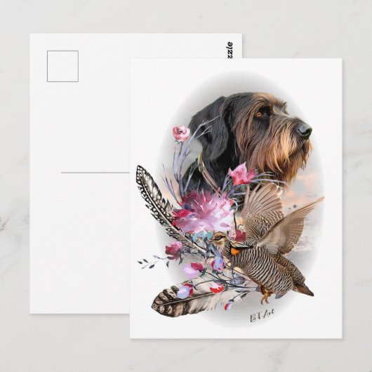 German Wirehaire Pointer Briefkaart (Voorkant / Achterkant)