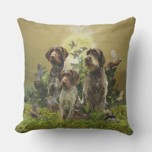 German Wirehaire Pointer Buitenkussen