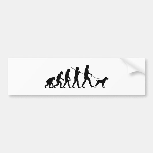 German Wirehaire Pointer Bumpersticker (Voorkant)