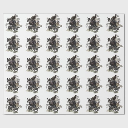 German Wirehaire Pointer Cadeaupapier (Vlak)
