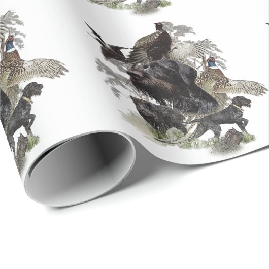 German Wirehaire Pointer Cadeaupapier (Rol Hoek)
