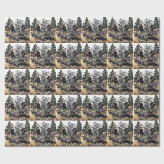 German Wirehaire Pointer Cadeaupapier (Vlak)