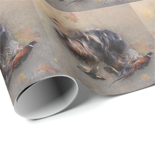 German Wirehaire Pointer Cadeaupapier (Rol Hoek)