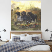 German Wirehaire Pointer Canvas Afdruk (Insitu (Slaapkamer))