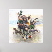 German Wirehaire Pointer Canvas Afdruk (Voorkant)