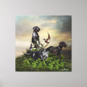 German Wirehaire Pointer Canvas Afdruk (Voorkant)