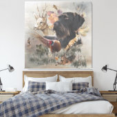 German Wirehaire Pointer Canvas Afdruk (Insitu (Slaapkamer))