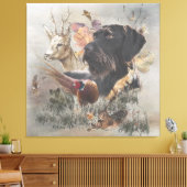 German Wirehaire Pointer Canvas Afdruk (Insitu (Woonkamer))