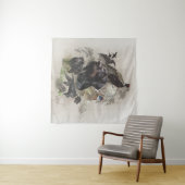 German Wirehaire Pointer , Continental pointo Wandkleed (In Situ (horizontaal))