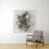 German Wirehaire Pointer , Continental pointo Wandkleed (In situ)