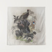 German Wirehaire Pointer , Continental pointo Wandkleed (Voorkant)