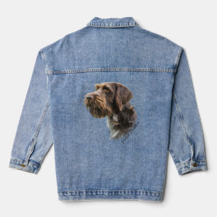 German Wirehaire Pointer Denim Jacket