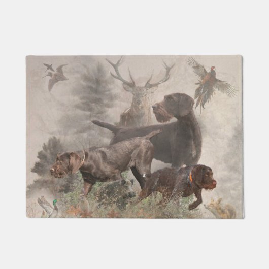 German Wirehaire Pointer Deurmat (Voorkant)