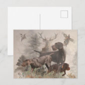 German Wirehaire Pointer Feestdagenkaart (Voorkant / Achterkant)