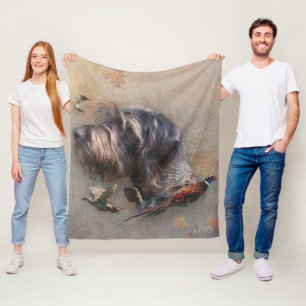 German Wirehaire Pointer Fleece Deken
