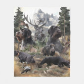 German Wirehaire Pointer Fleece Deken (Voorkant)