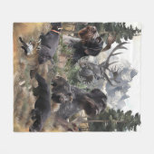 German Wirehaire Pointer Fleece Deken (Voorkant (Horizontaal))