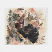 German Wirehaire Pointer Fleece Deken (Voorkant (Horizontaal))