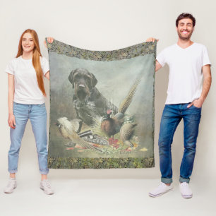 German Wirehaire Pointer Fleece Deken