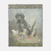 German Wirehaire Pointer Fleece Deken (Voorkant)